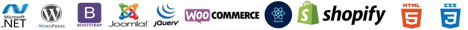 טכנולוגיות נתמכות: WordPress, WooCommerce, Bootstrap, Shopify ועוד